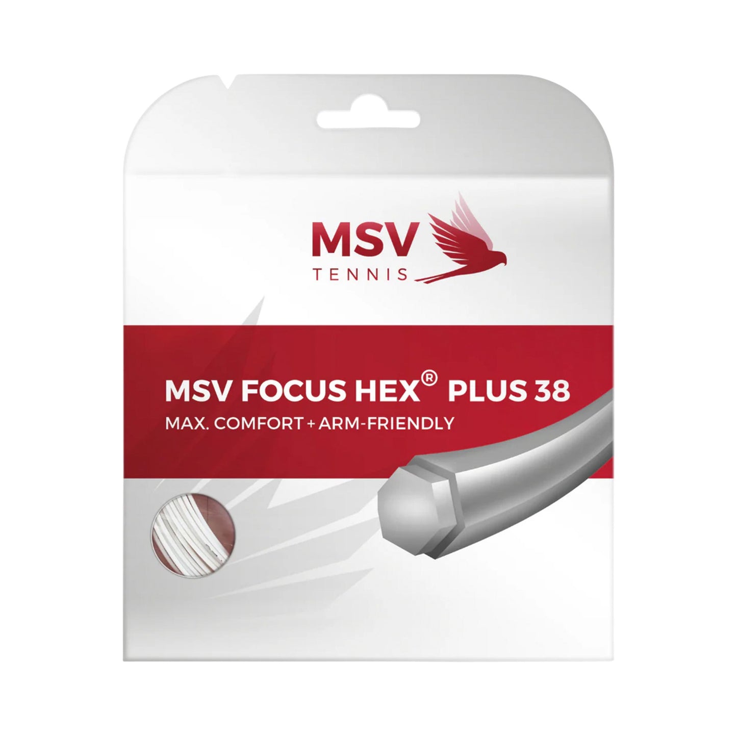 MSV Focus-HEX plus 38 Set snaren 12m - wit MSV Focus-HEX plus 38 Set snaren 12m - wit