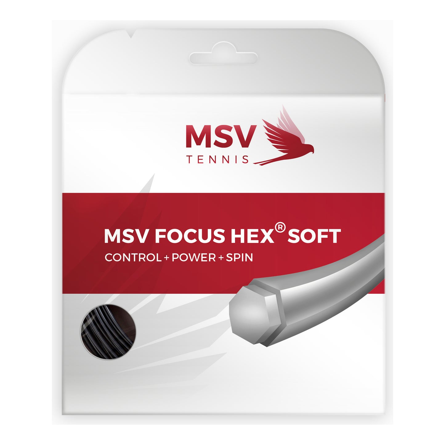 MSV Focus-HEX Soft Set Snaren 12m-Zwart MSV Focus-HEX Soft Set Snaren 12m-Zwart