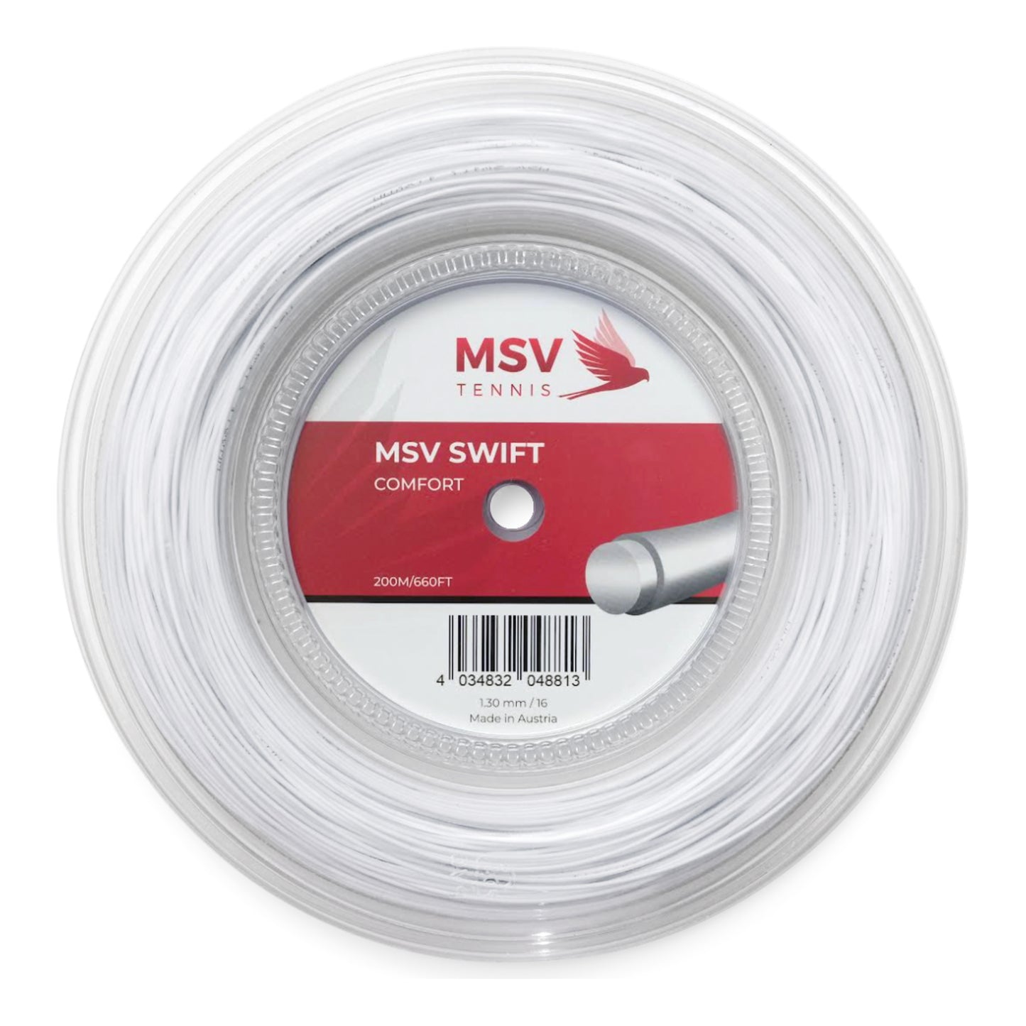 MSV Swift Rol Snaren 200m-Wit MSV Swift Rol Snaren 200m-Wit