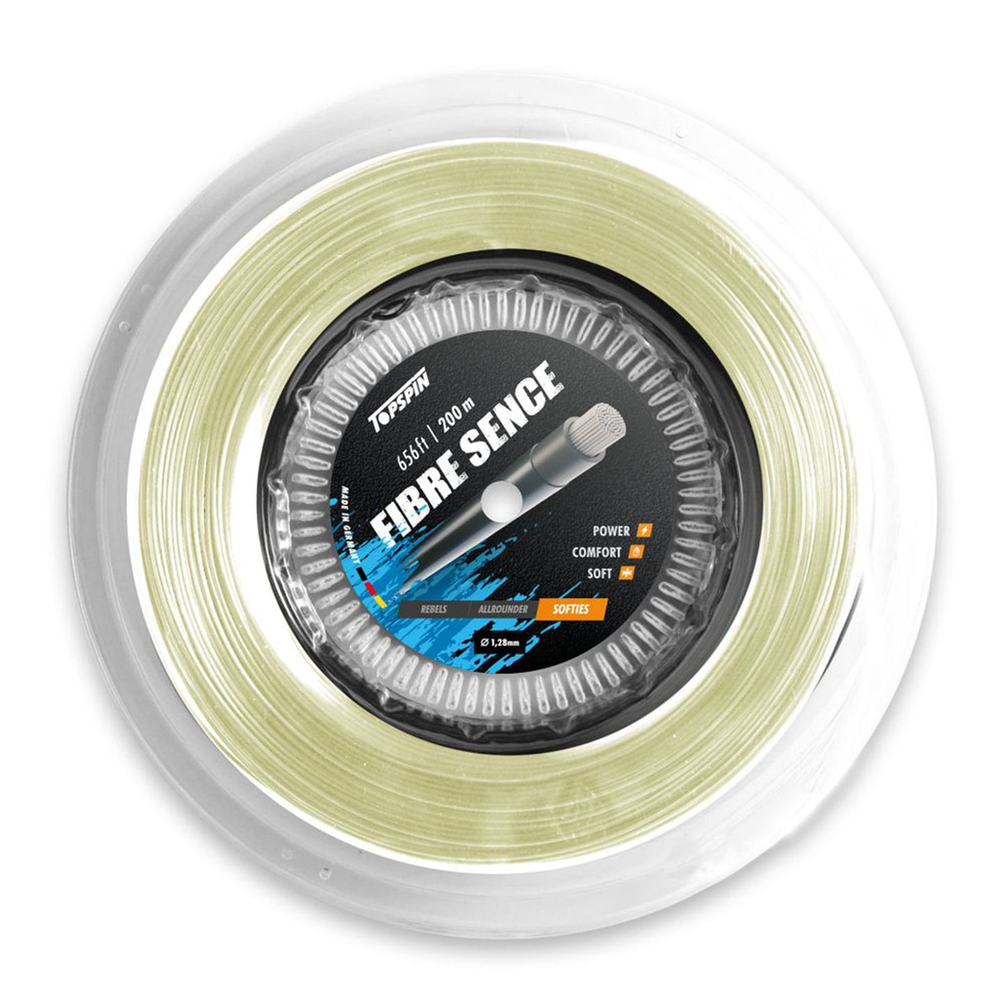 Topspin Fibre Sence 200m Bobine Cordage-Écru Topspin Fibre Sence 200m Bobine Cordage-Écru