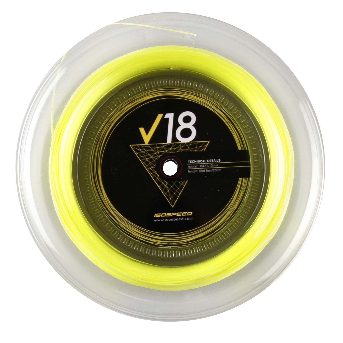 Isospeed V18 Rol Snaren 200m-Geel Isospeed V18 Rol Snaren 200m-Geel