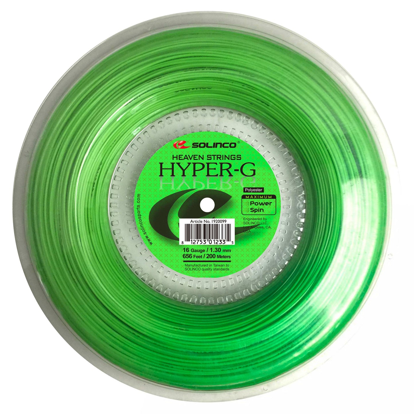 Solinco Hyper-G Rol Snaren 200m-Groen Solinco Hyper-G Rol Snaren 200m-Groen
