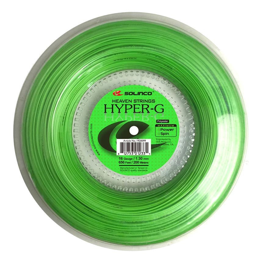 Solinco Hyper-G Rol Snaren 100m-Groen Solinco Hyper-G Rol Snaren 100m-Groen