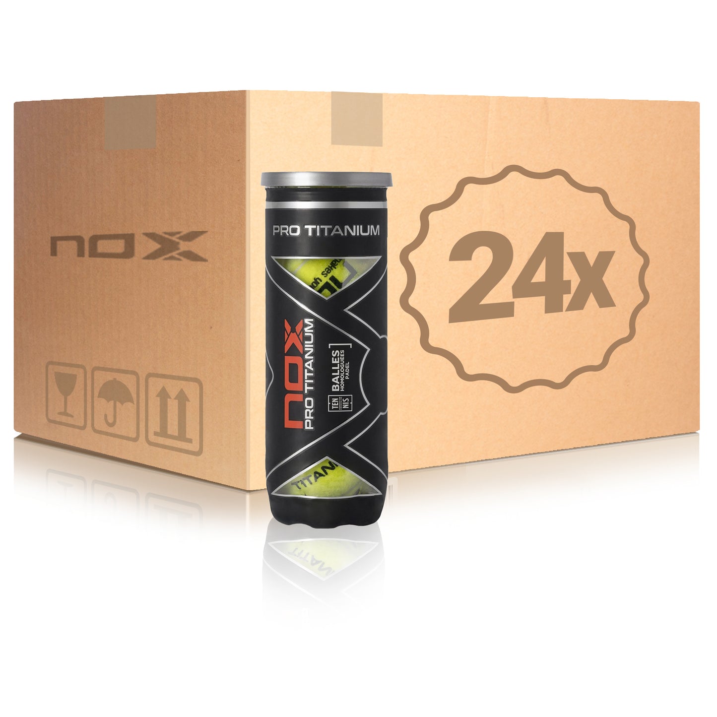 NOX 24x verpakking 3 stuks Pro Titanium In een doos NOX 24x verpakking 3 stuks Pro Titanium In een doos