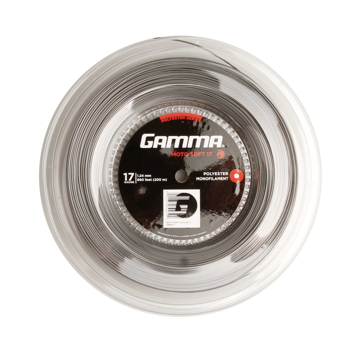 Gamma Moto Soft Charcoal Rol Snaren 200m-Grijs Gamma Moto Soft Charcoal Rol Snaren 200m-Grijs