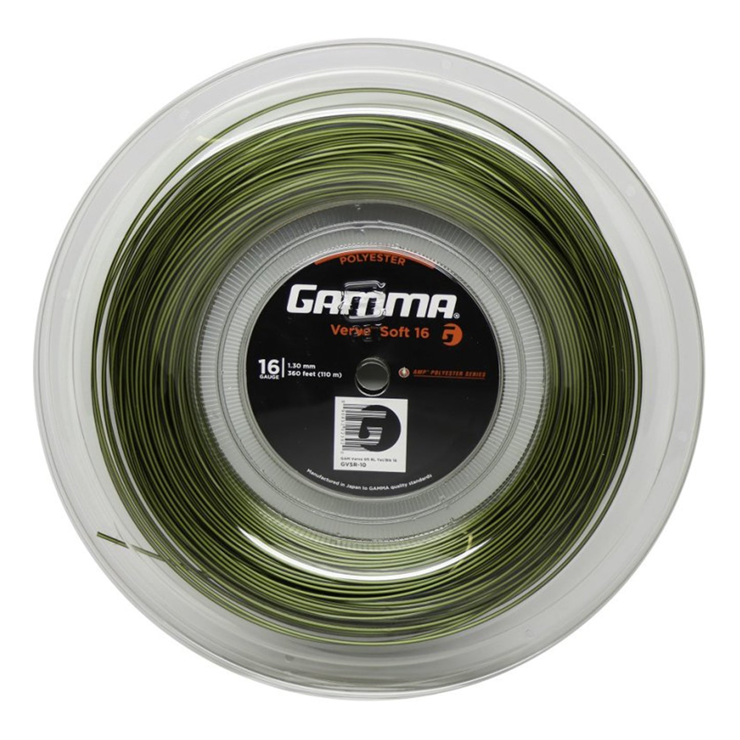 Gamma Verve Soft Rol Snaren 110m-Zwart,Geel Gamma Verve Soft Rol Snaren 110m-Zwart,Geel
