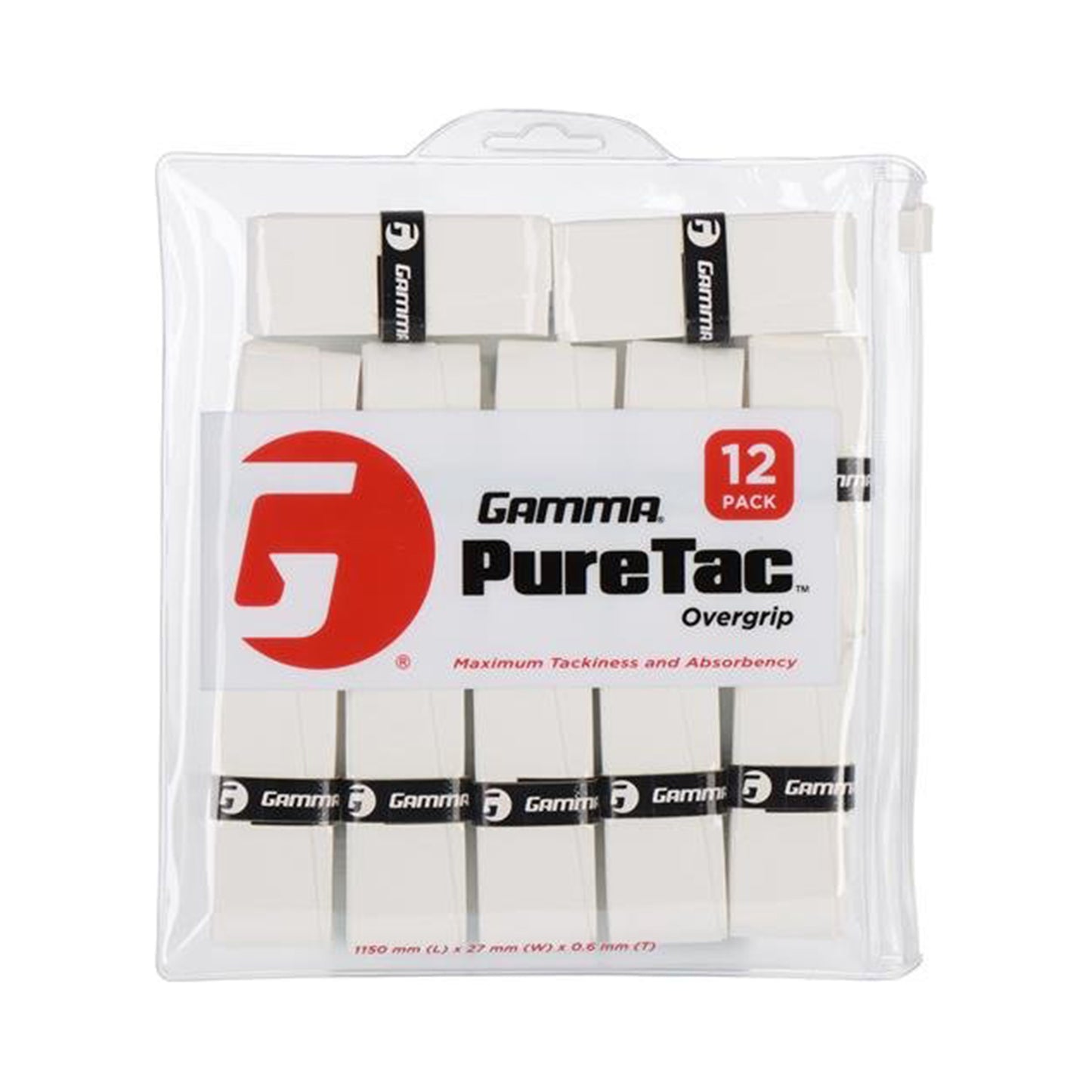 Gamma Pure Tac Pack De 12-Blanc Gamma Pure Tac Pack De 12-Blanc