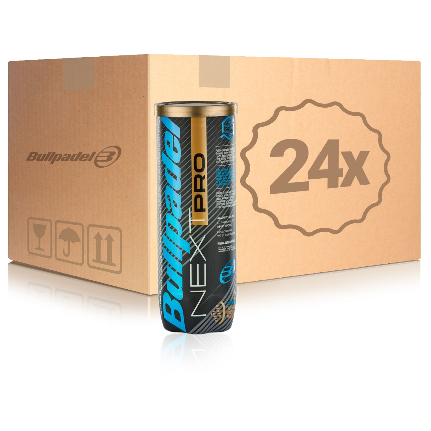 Bullpadel 24 Tubes de 3 Next Pro En carton Bullpadel 24 Tubes de 3 Next Pro En carton