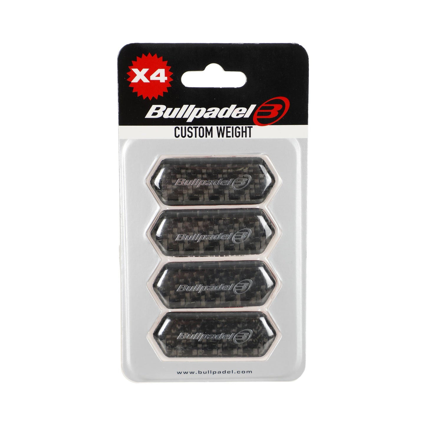 Bullpadel Protector Custom (4x3 gr.) Loodband - zwart Bullpadel Protector Custom (4x3 gr.) Loodband - zwart