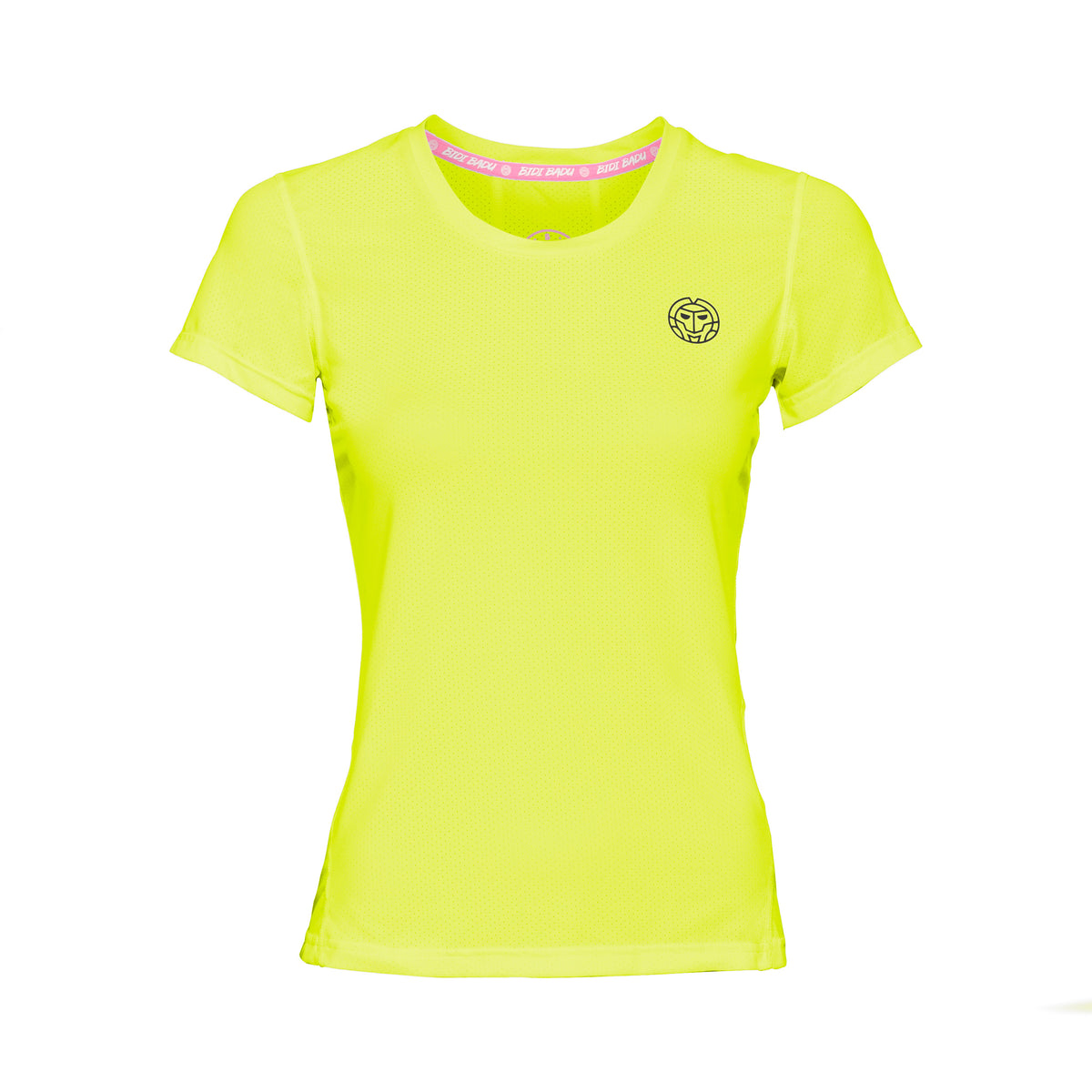 BIDI BADU Calla Tech Roundneck T-shirt Filles-Jaunes Fluo,Noir BIDI BADU Calla Tech Roundneck T-shirt Filles-Jaunes Fluo,Noir