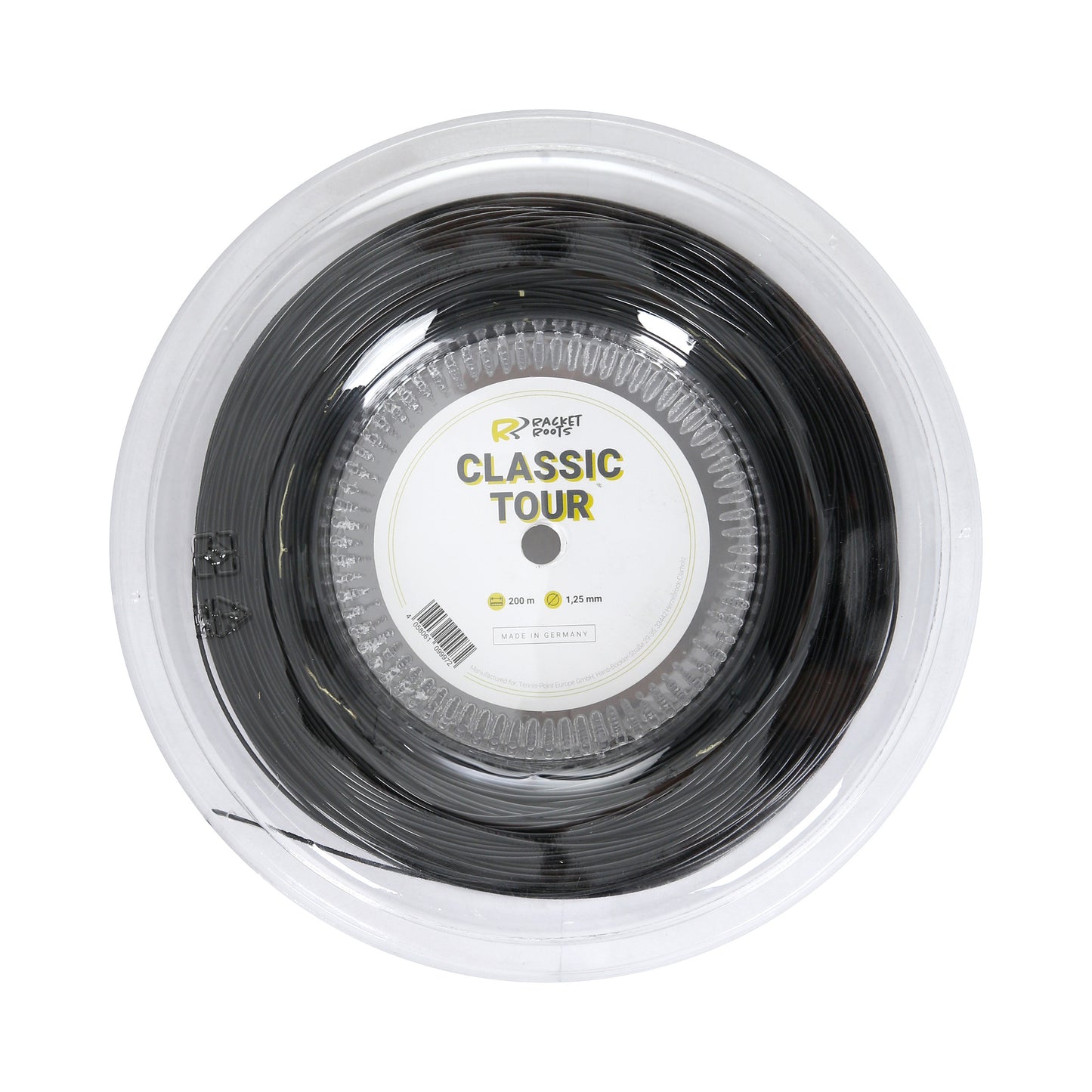 Racket Roots RR Classic Tour Rol Snaren 200m-Zwart Racket Roots RR Classic Tour Rol Snaren 200m-Zwart