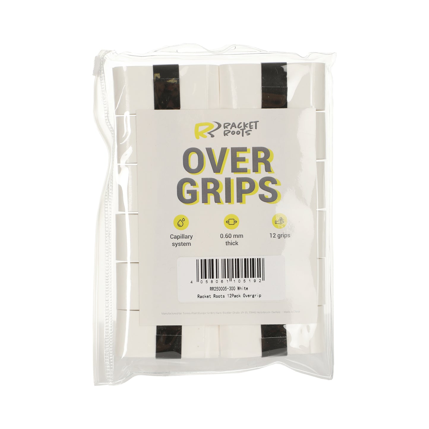 Racket Roots RR Grip Verpakking 12 stuks - wit Racket Roots RR Grip Verpakking 12 stuks - wit