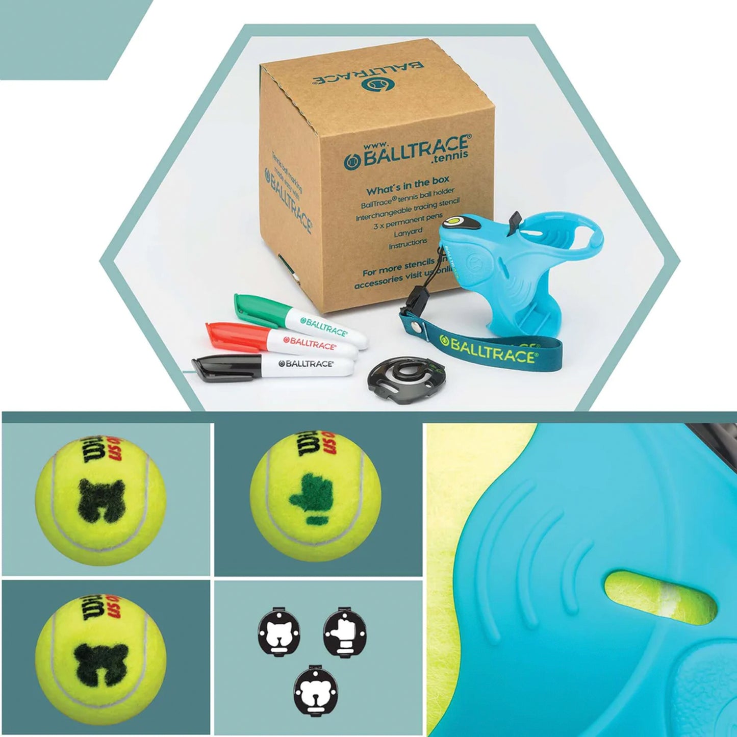 BallTrace Paws & Thumbs Marqueur De Balle-Bleu BallTrace Paws & Thumbs Marqueur De Balle-Bleu