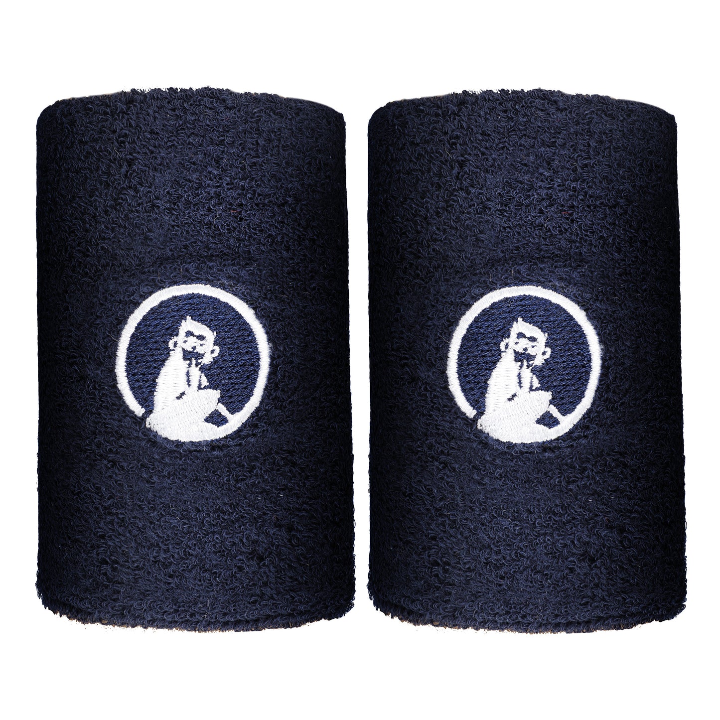 Quiet Please Zweetband Verpakking 2 stuks lang - donkerblauw Quiet Please Zweetband Verpakking 2 stuks lang - donkerblauw