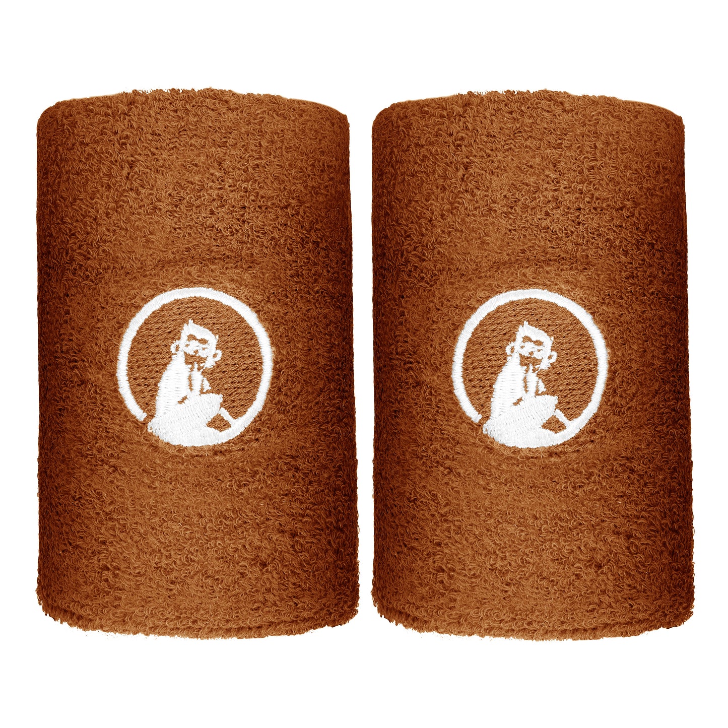 Quiet Please Zweetband Verpakking 2 stuks lang - bruin Quiet Please Zweetband Verpakking 2 stuks lang - bruin