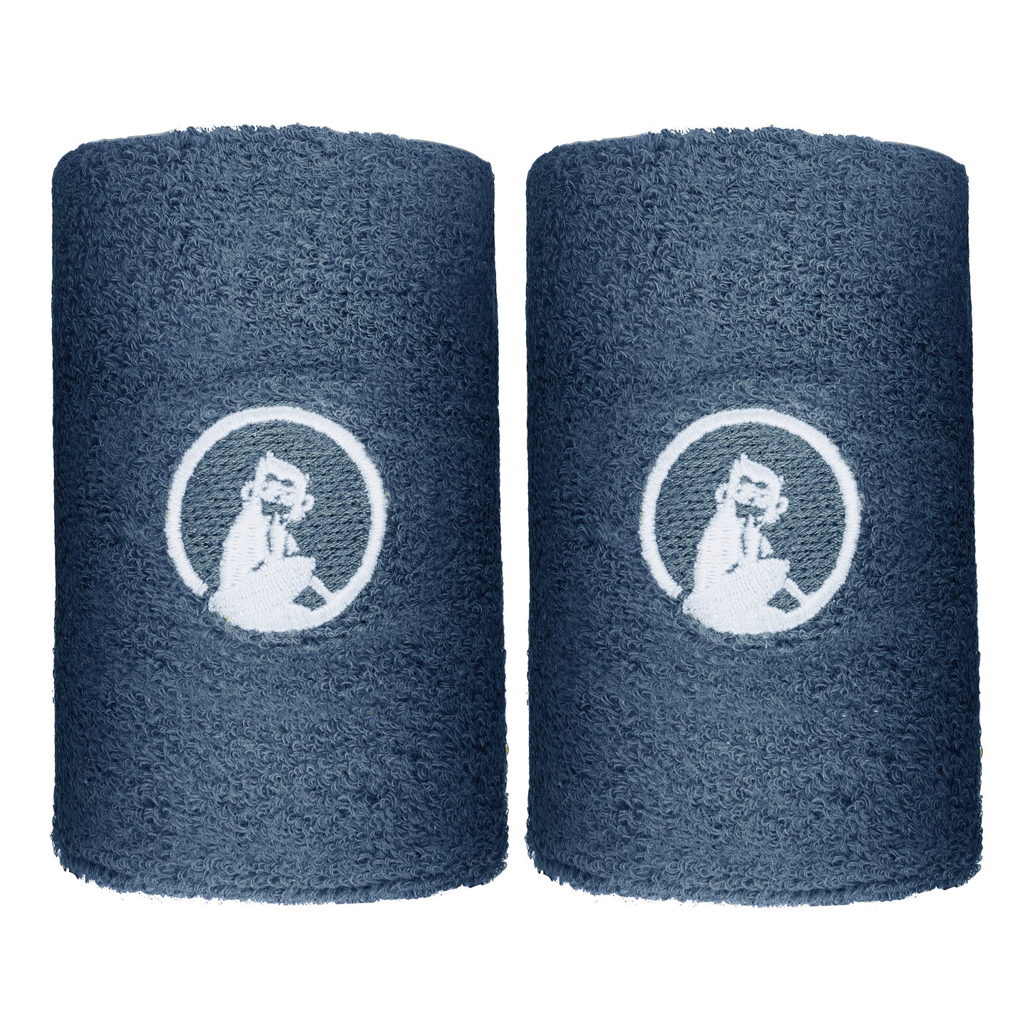 Quiet Please Zweetband Verpakking 2 stuks lang - blauw Quiet Please Zweetband Verpakking 2 stuks lang - blauw