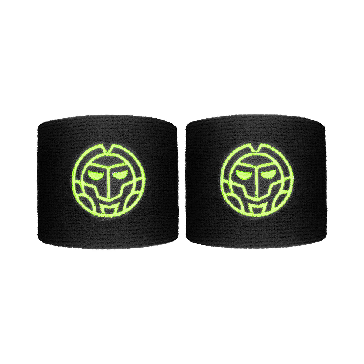 BIDI BADU Night Flash Poignet Pack de 2 unités court - noir, jaunes fluo BIDI BADU Night Flash Poignet Pack de 2 unités court - noir, jaunes fluo