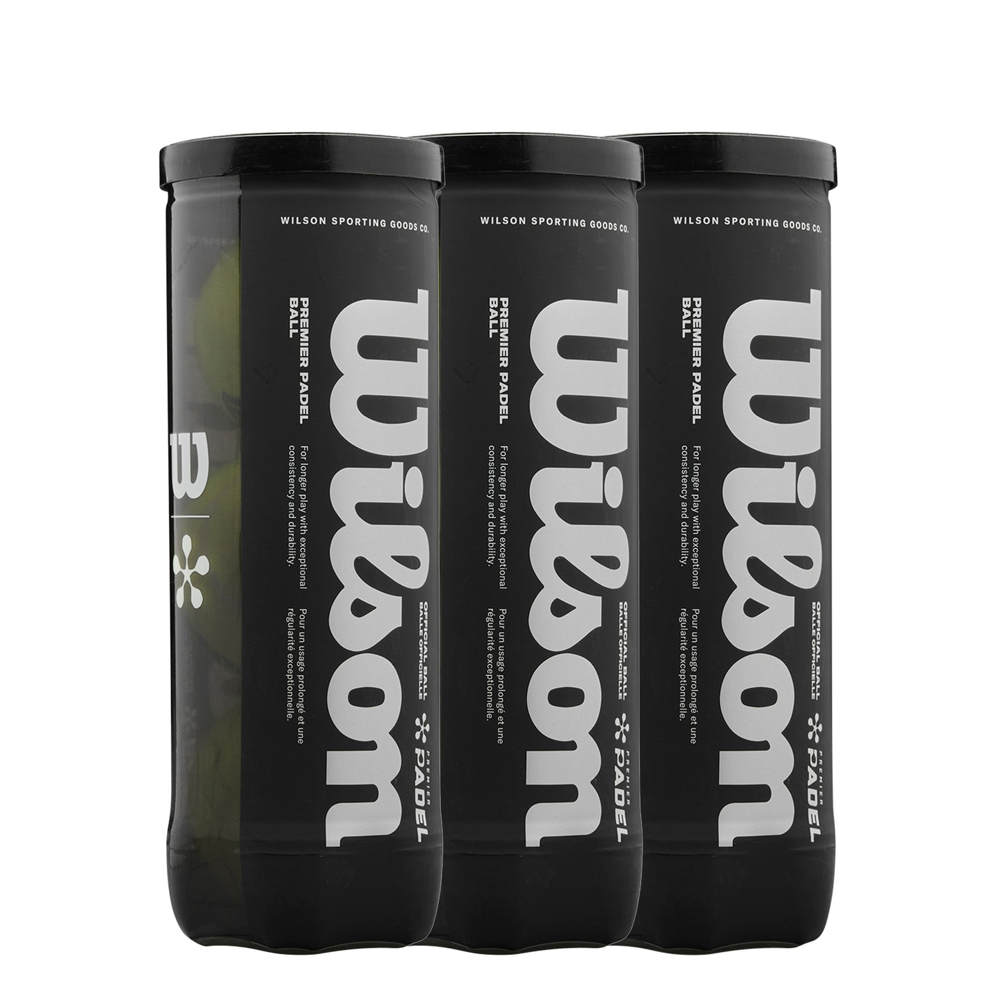 Wilson 3x verpakking 3 stuks Premier Padel X3 Wilson 3x verpakking 3 stuks Premier Padel X3
