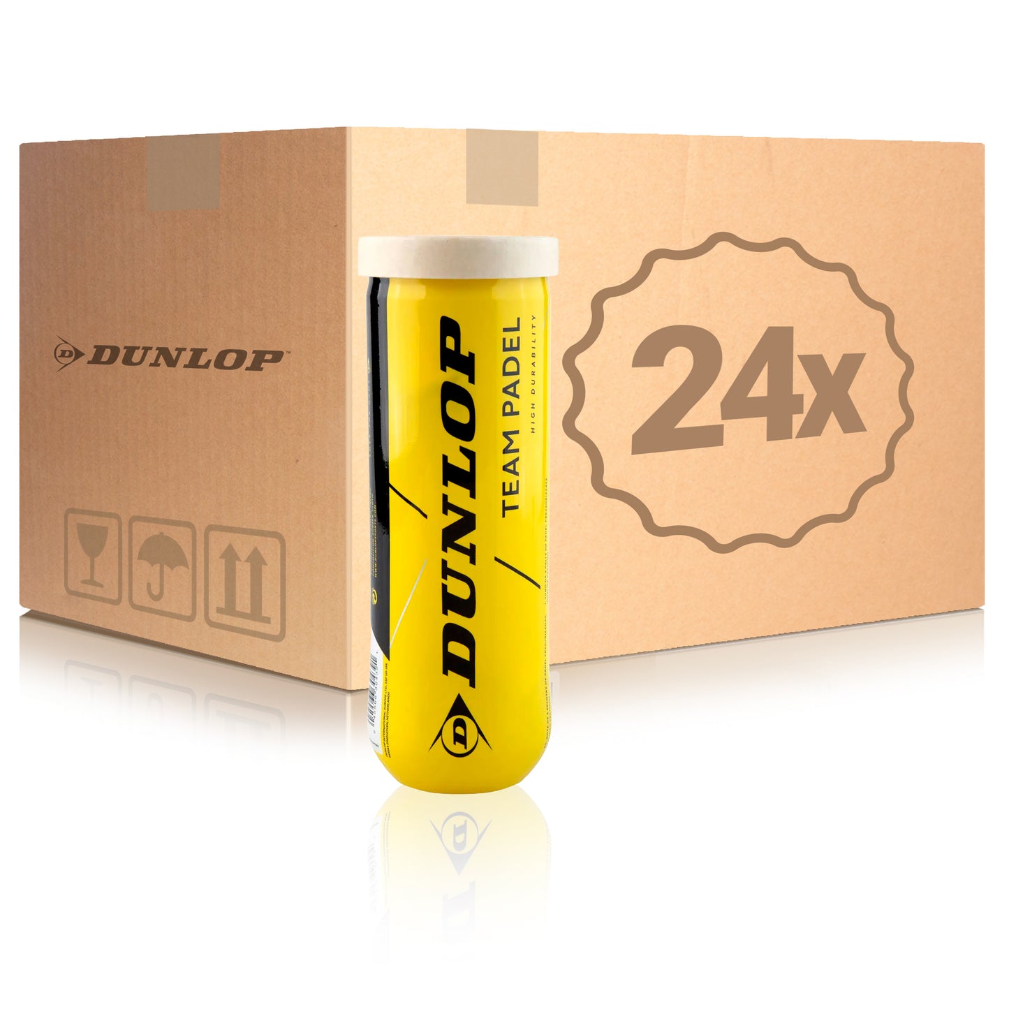 Dunlop 24x verpakking 3 stuks Team Padel Dunlop 24x verpakking 3 stuks Team Padel