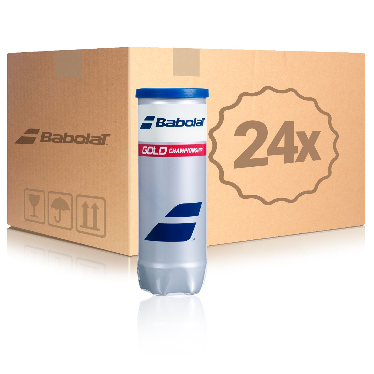 Babolat 24 Tubes de 3 En carton Babolat 24 Tubes de 3 En carton