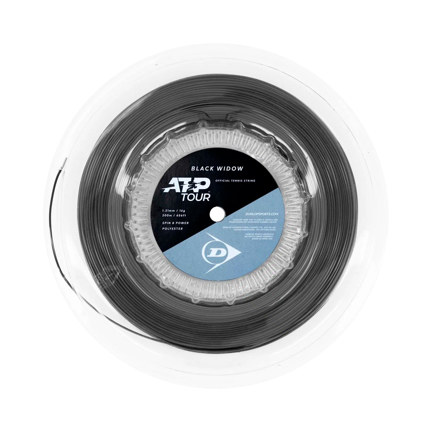 Dunlop BLACK WIDOW Bobine cordage -noir Dunlop BLACK WIDOW Bobine cordage -noir
