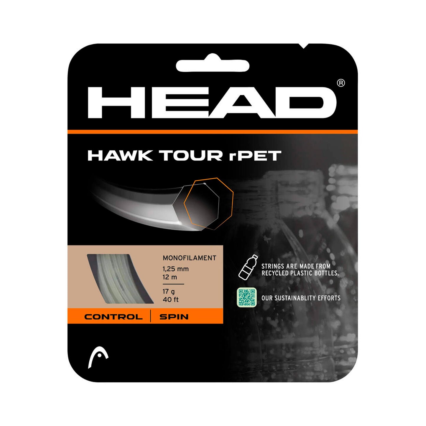 HEAD Hawk Tour rPET Set snaren 12m - natuurlijke kleuren HEAD Hawk Tour rPET Set snaren 12m - natuurlijke kleuren