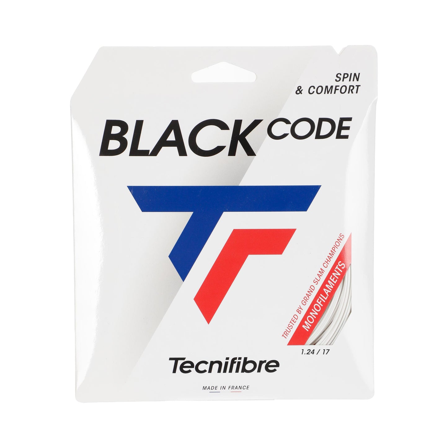 Tecnifibre Black Code Spezial Set snaren 12,2m - wit Tecnifibre Black Code Spezial Set snaren 12,2m - wit