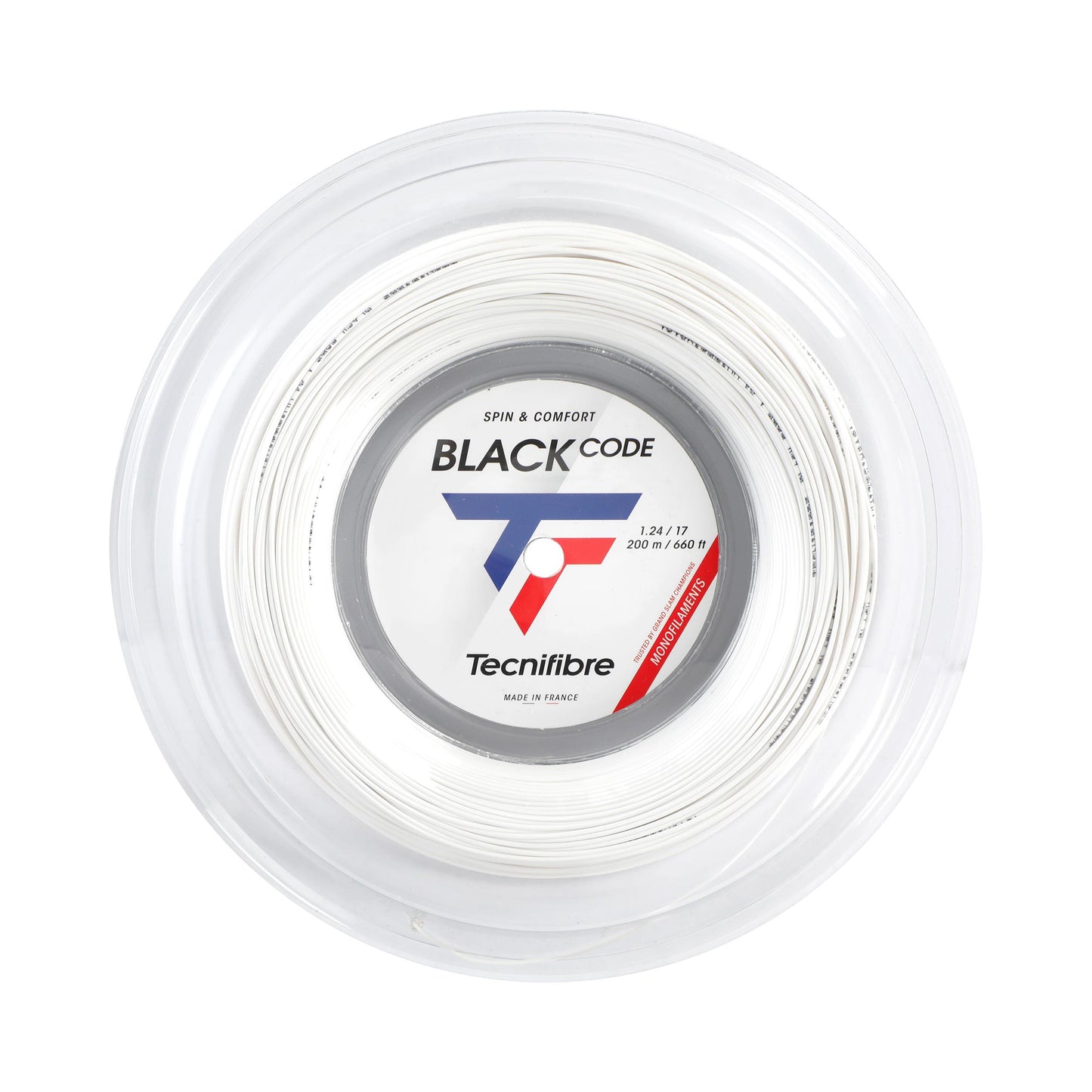 Tecnifibre Black Code Spezial Rol snaren 200m - wit Tecnifibre Black Code Spezial Rol snaren 200m - wit