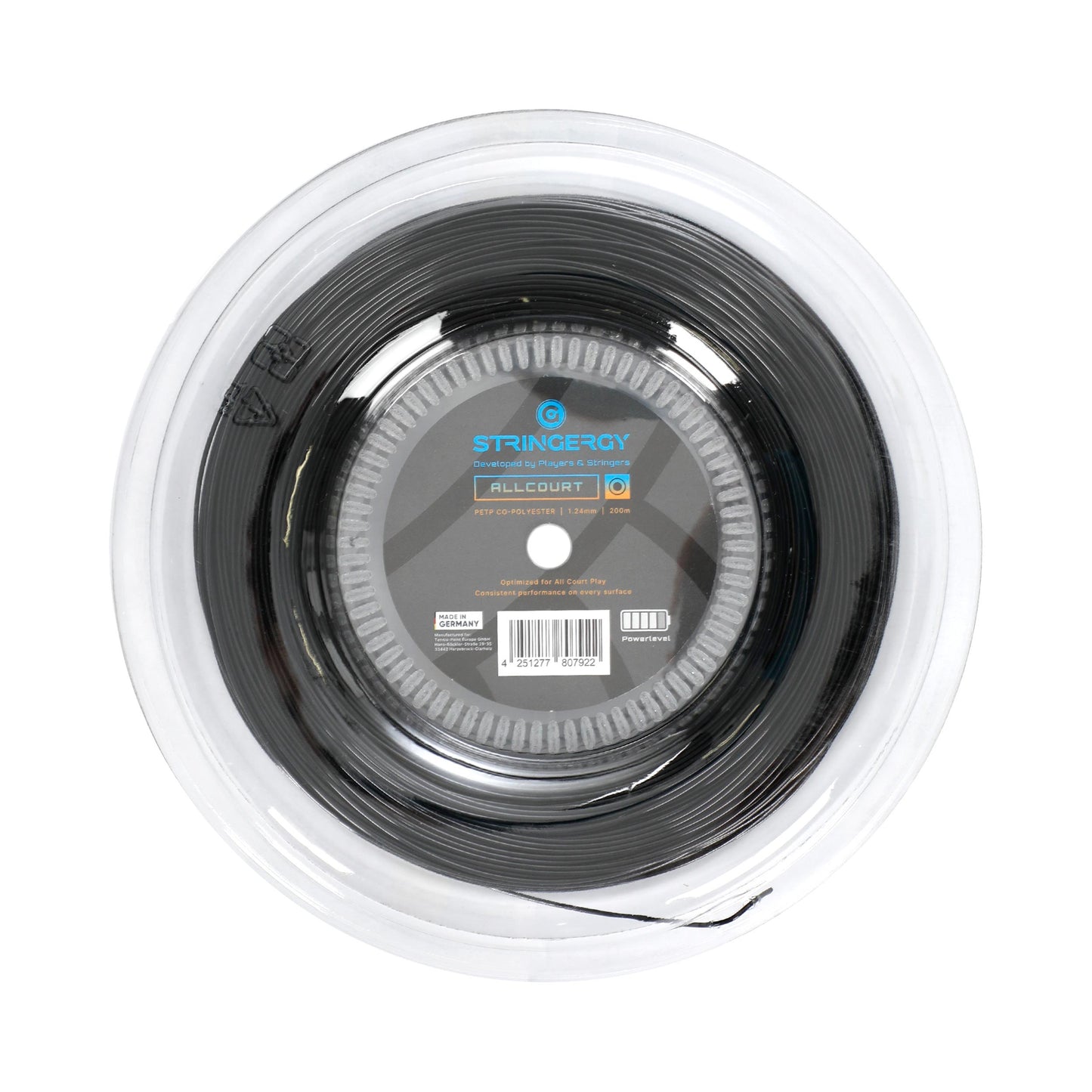 Stringergy Allcourt Bobine cordage 220m - noir Stringergy Allcourt Bobine cordage 220m - noir