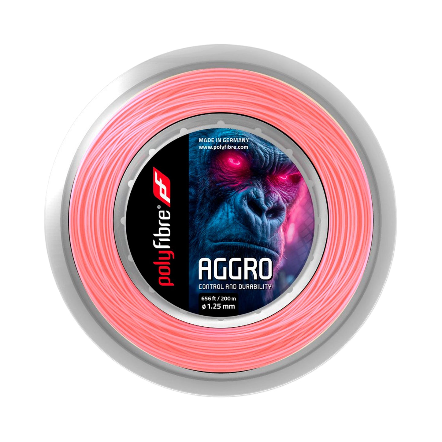 Polyfibre Aggro Rol snaren 12,2m, 200m - roze Polyfibre Aggro Rol snaren 12,2m, 200m - roze