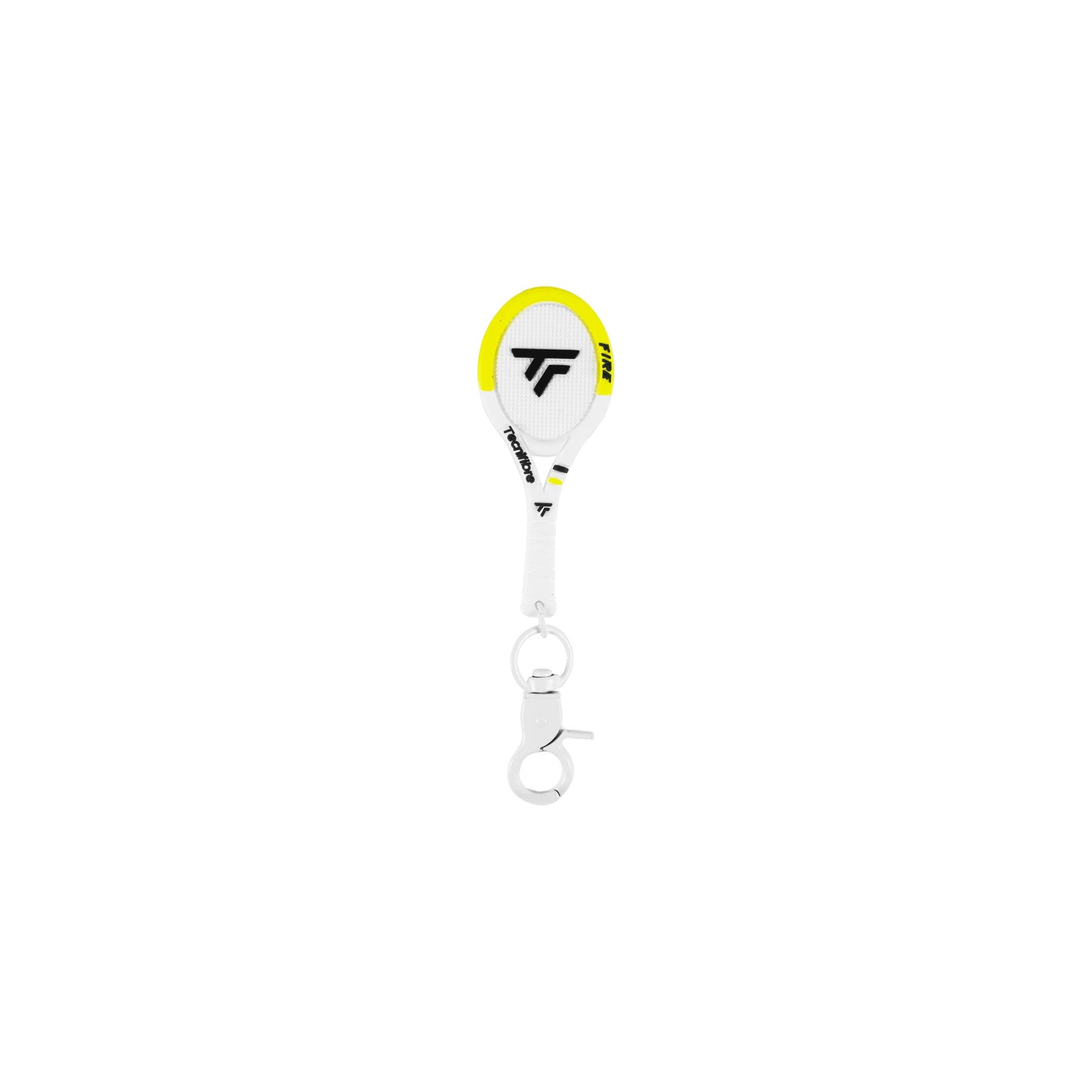 Tecnifibre Fire Sleutelhangers - wit, geel Tecnifibre Fire Sleutelhangers - wit, geel