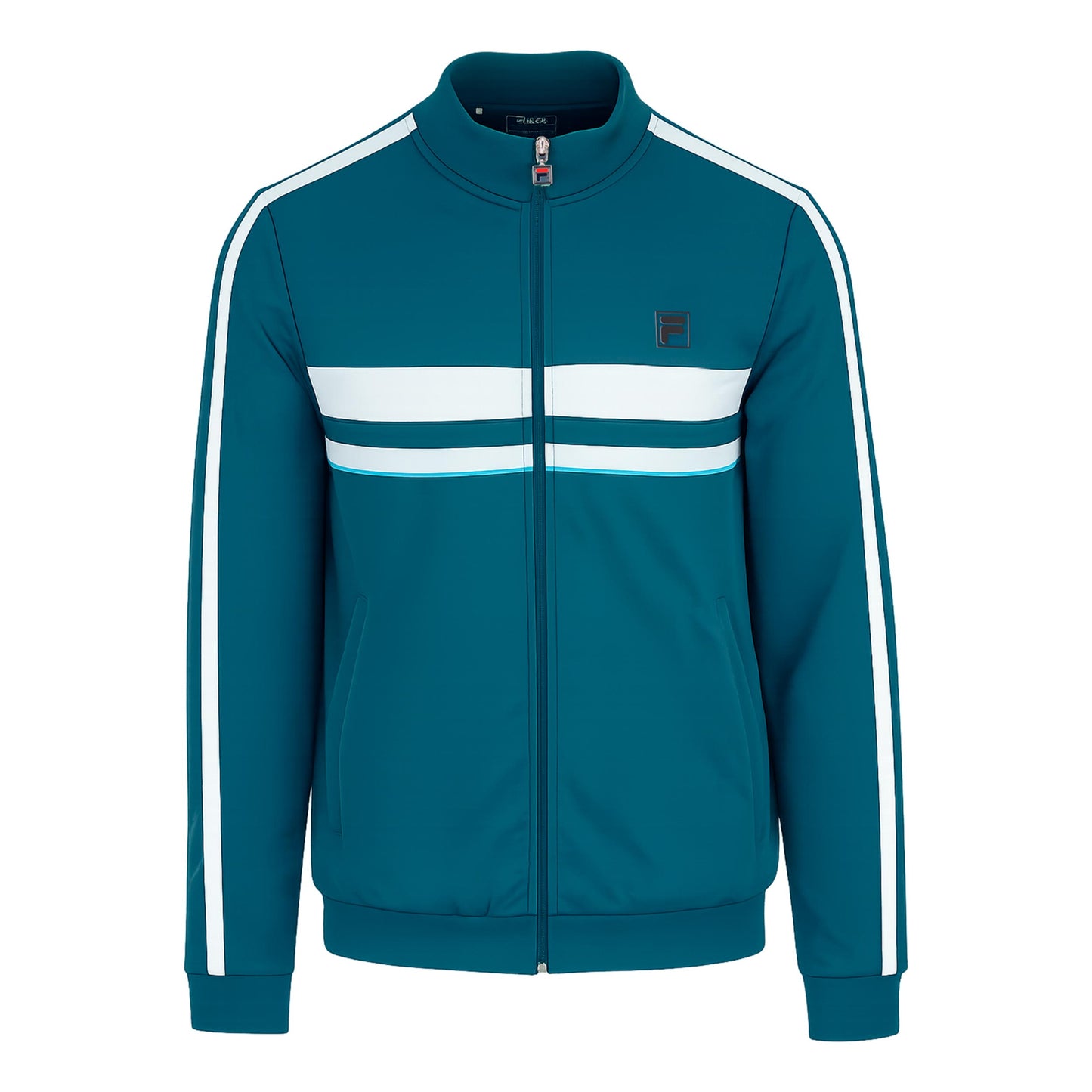 Fila Ned Trainingsjack Heren - petrolblauw, wit Fila Ned Trainingsjack Heren - petrolblauw, wit