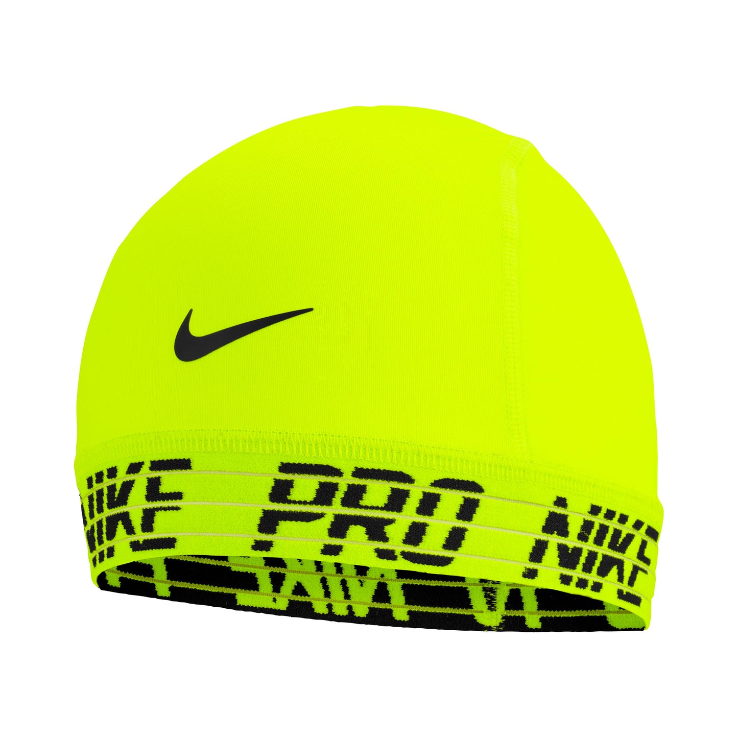 Nike Pro Dri-Fit Skull 4.0 Muts Unisex - neongeel, zwart Nike Pro Dri-Fit Skull 4.0 Muts Unisex - neongeel, zwart