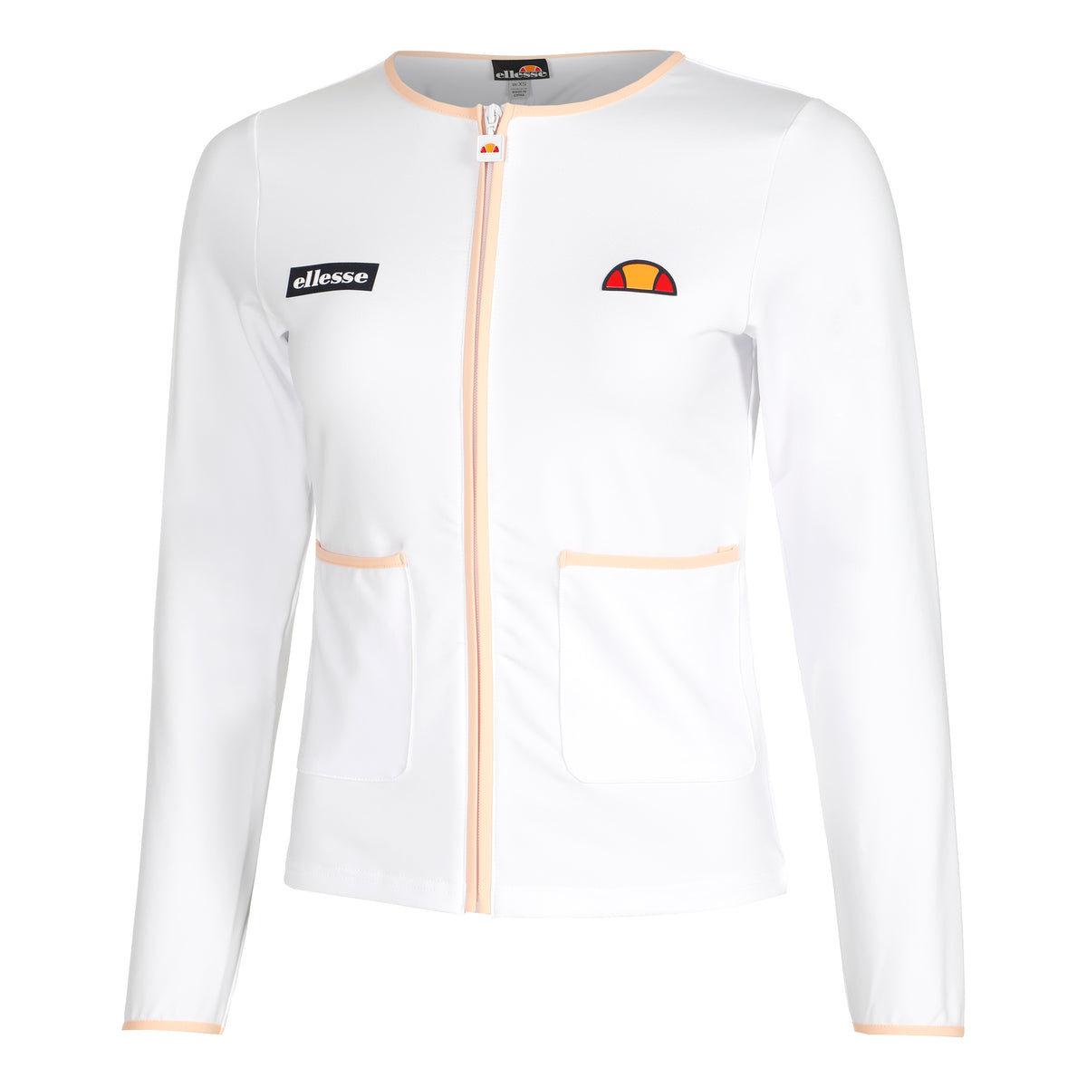 Ellesse Cressida Longsleeve Dames - wit, abrikoos