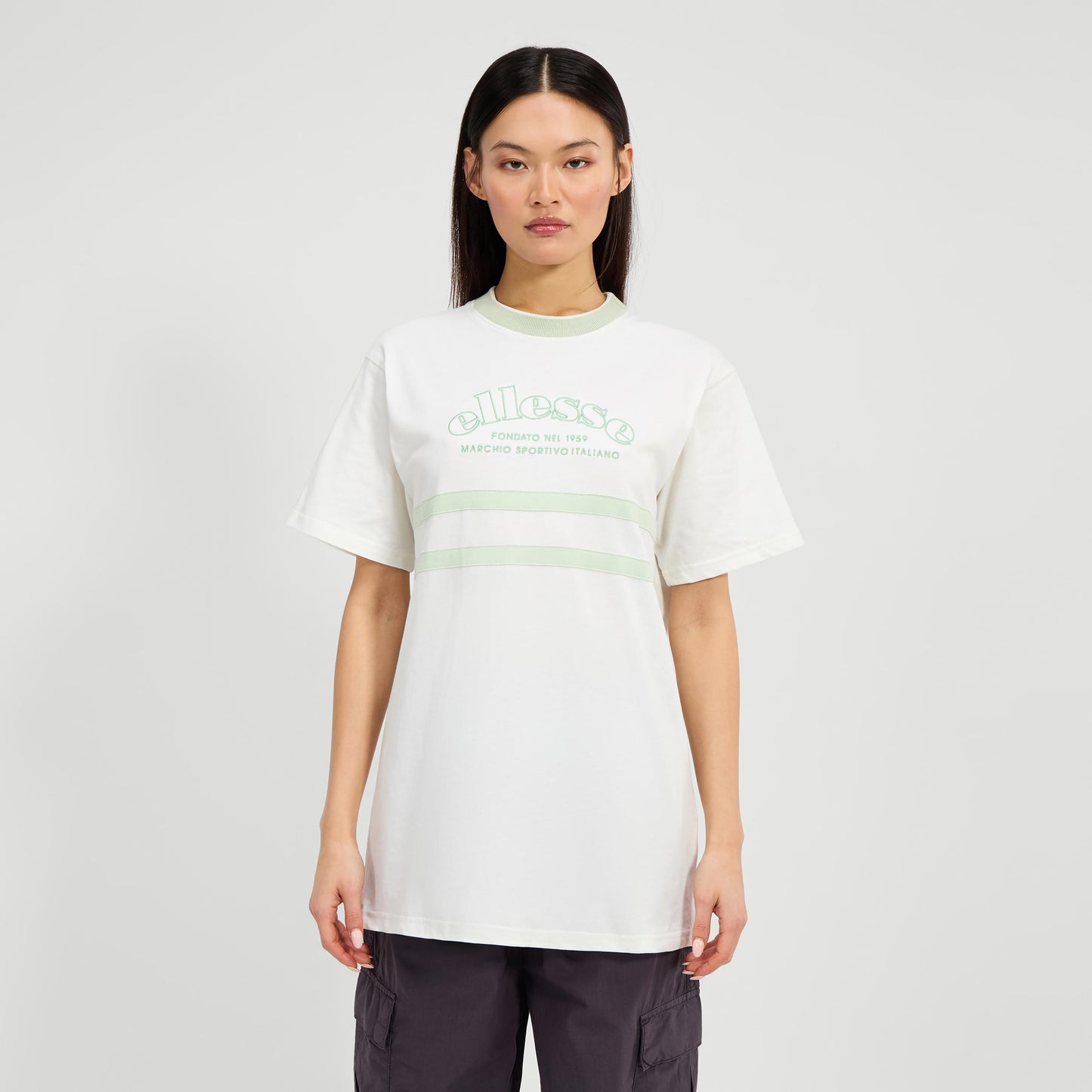 Ellesse Thones T-shirt Femmes-Crème,Sauge