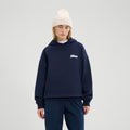Il Tiro Sweater Met Capuchon Dames-Donkerblauw,Wit