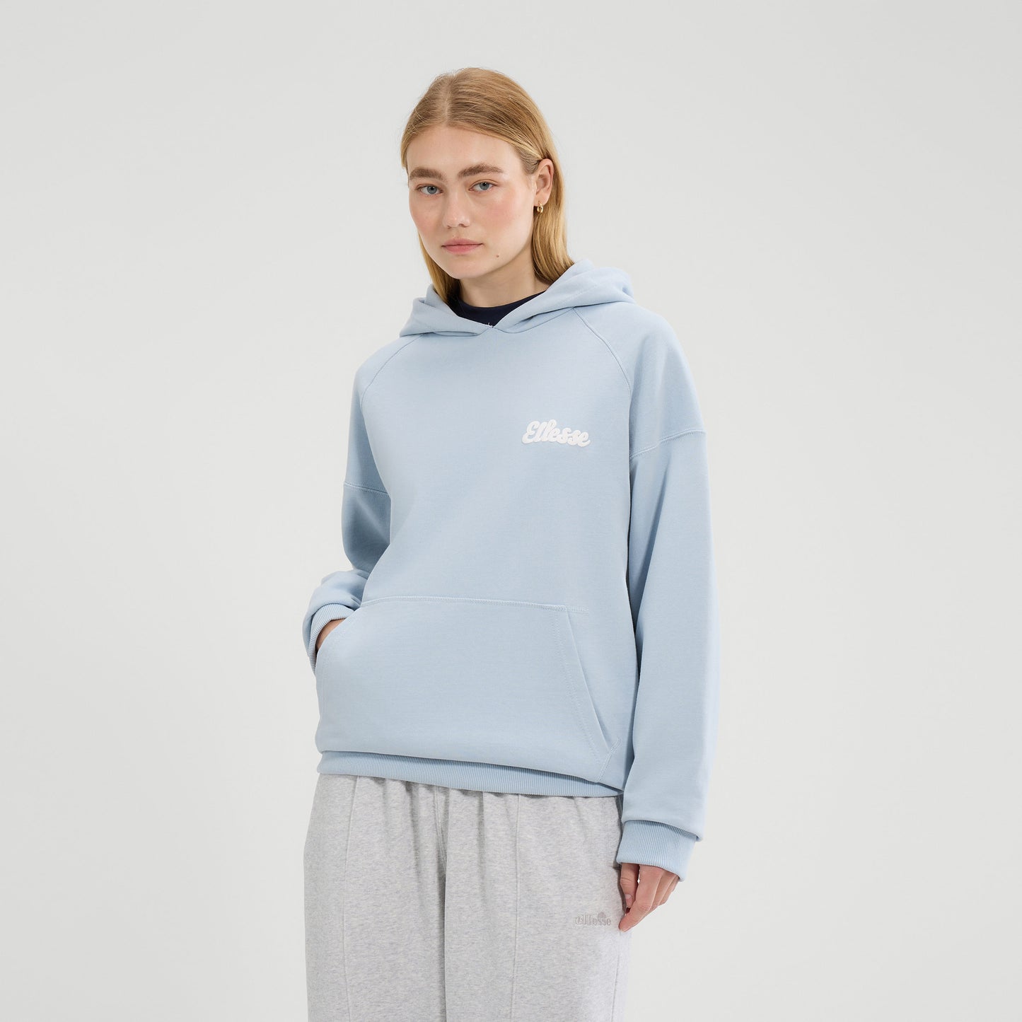 Ellesse Il Tiro Sweater Met Capuchon Dames-Lichtblauw,Wit