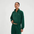 Carrera 1/4 Zip Longsleeve Dames-donkergroen