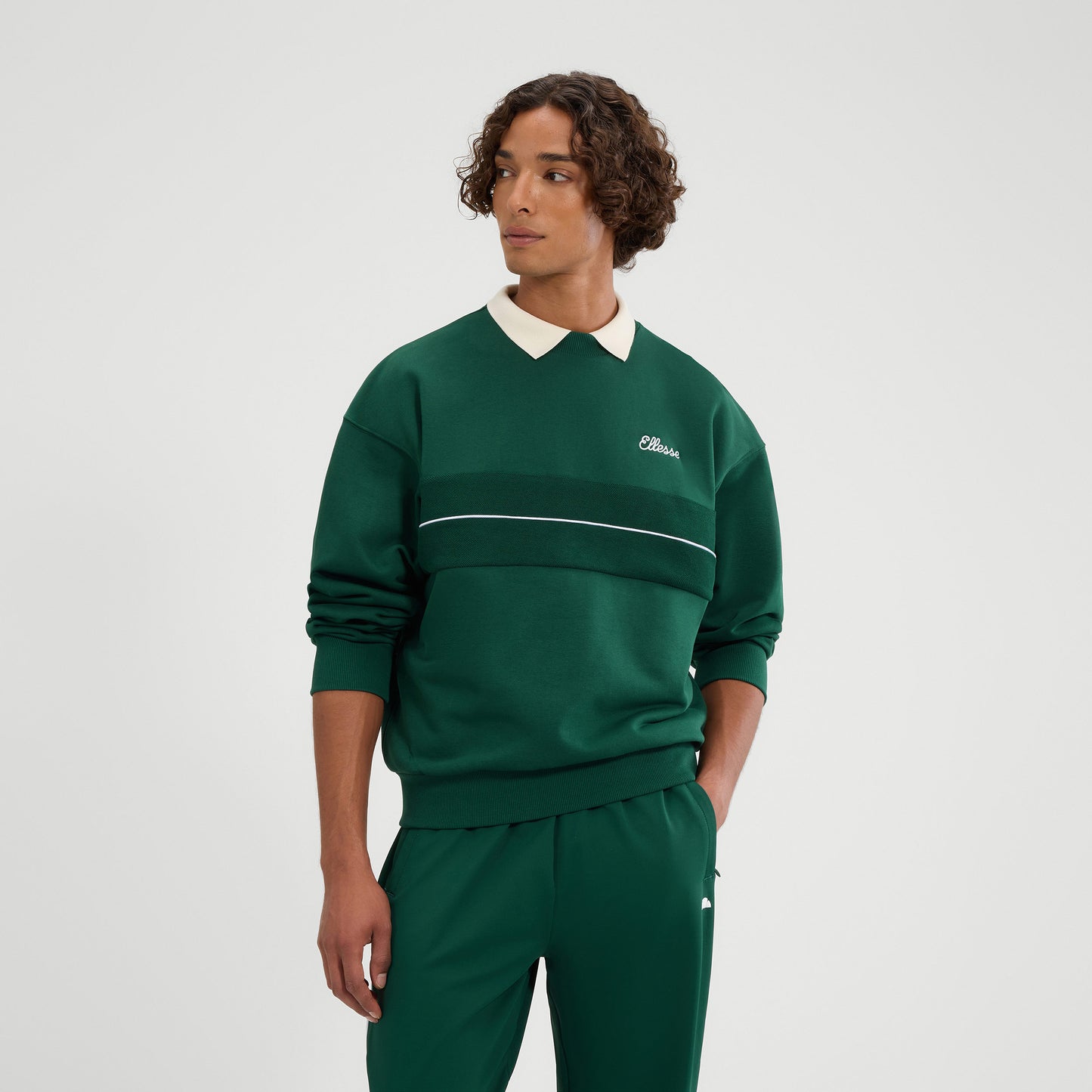 Ellesse Quento Sweatshirt Heren-Donkergroen