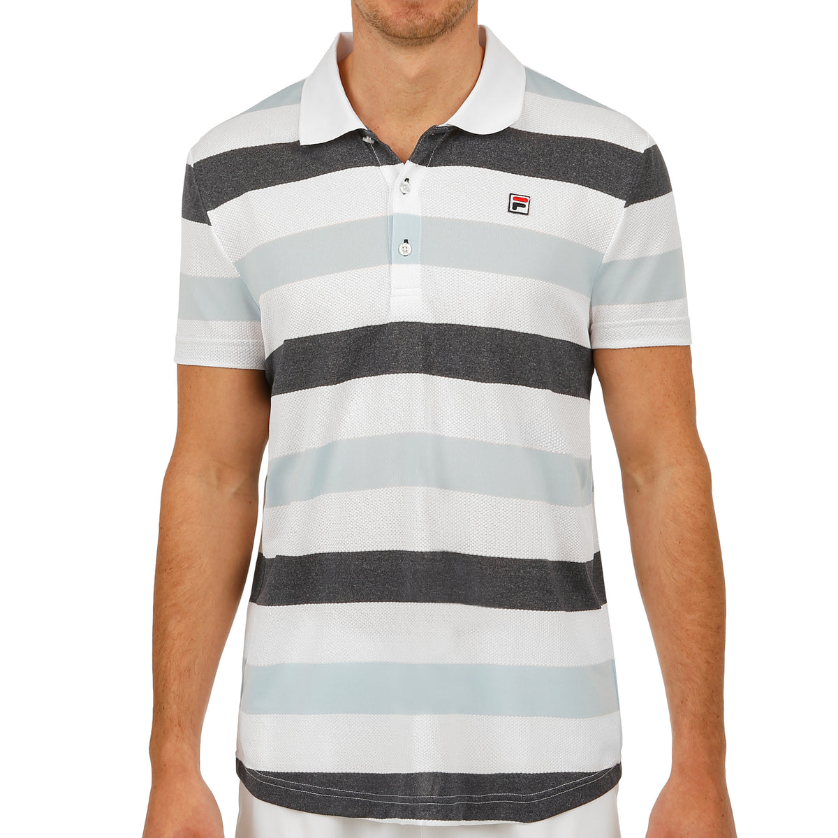 Fila Fabrice Polo Hommes - bleu foncé, bleu clair