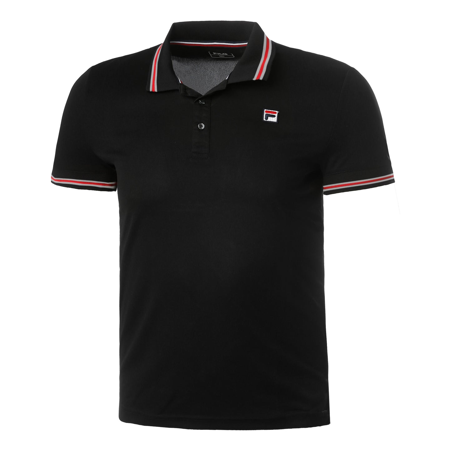Fila Piro Polo Heren-Zwart,Rood
