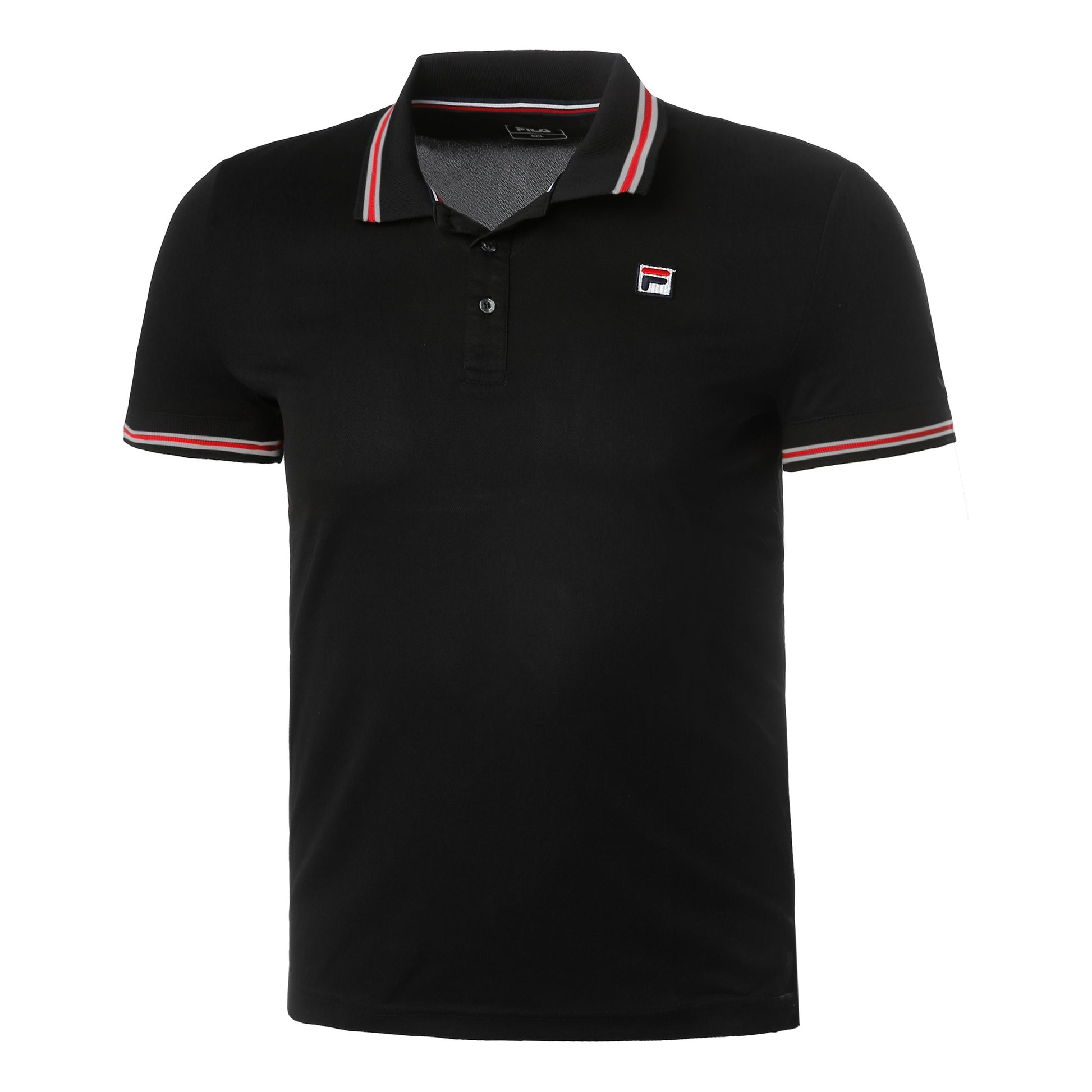 Fila Piro Polo Heren-Zwart,Rood