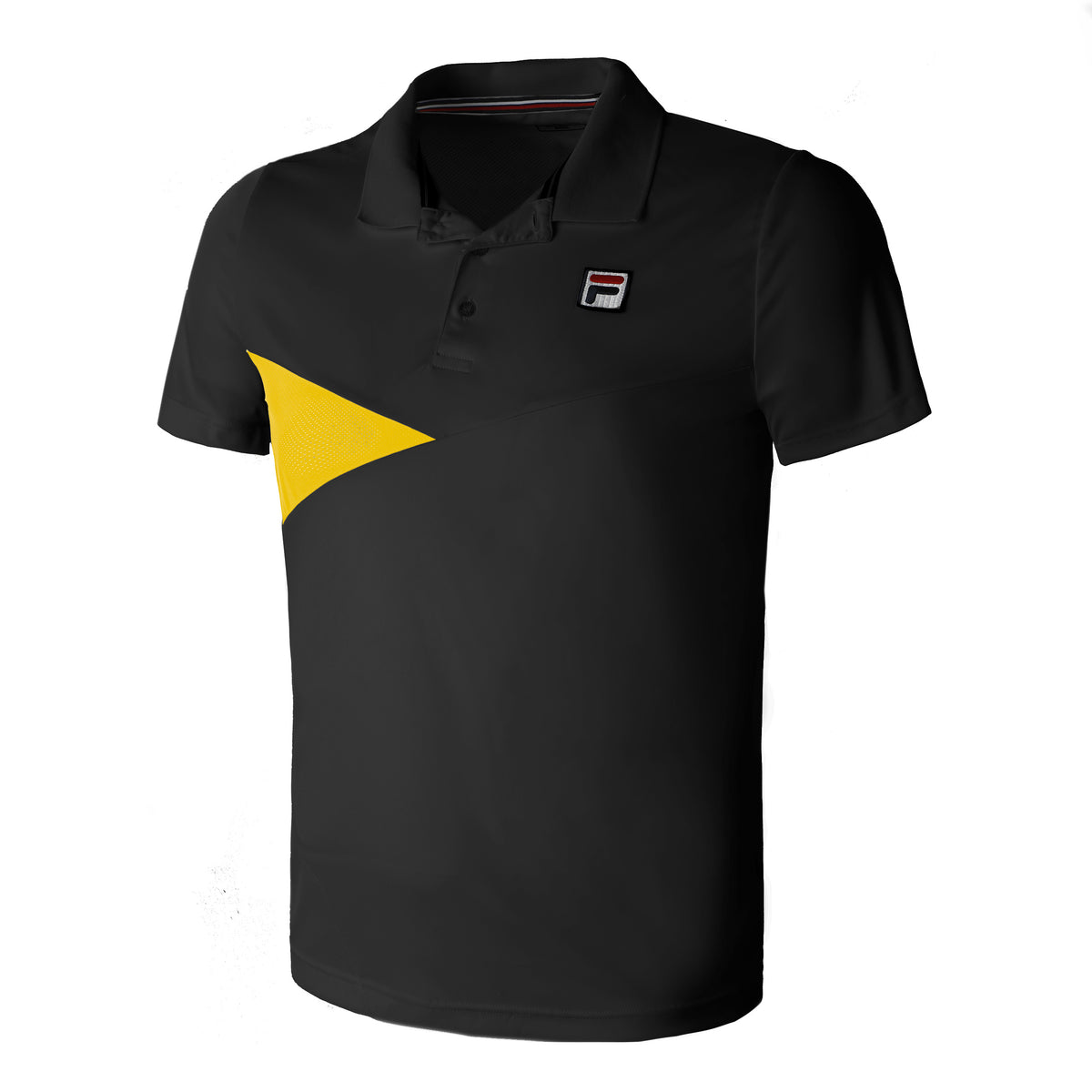 Fila Nino Polo Hommes - noir, jaune