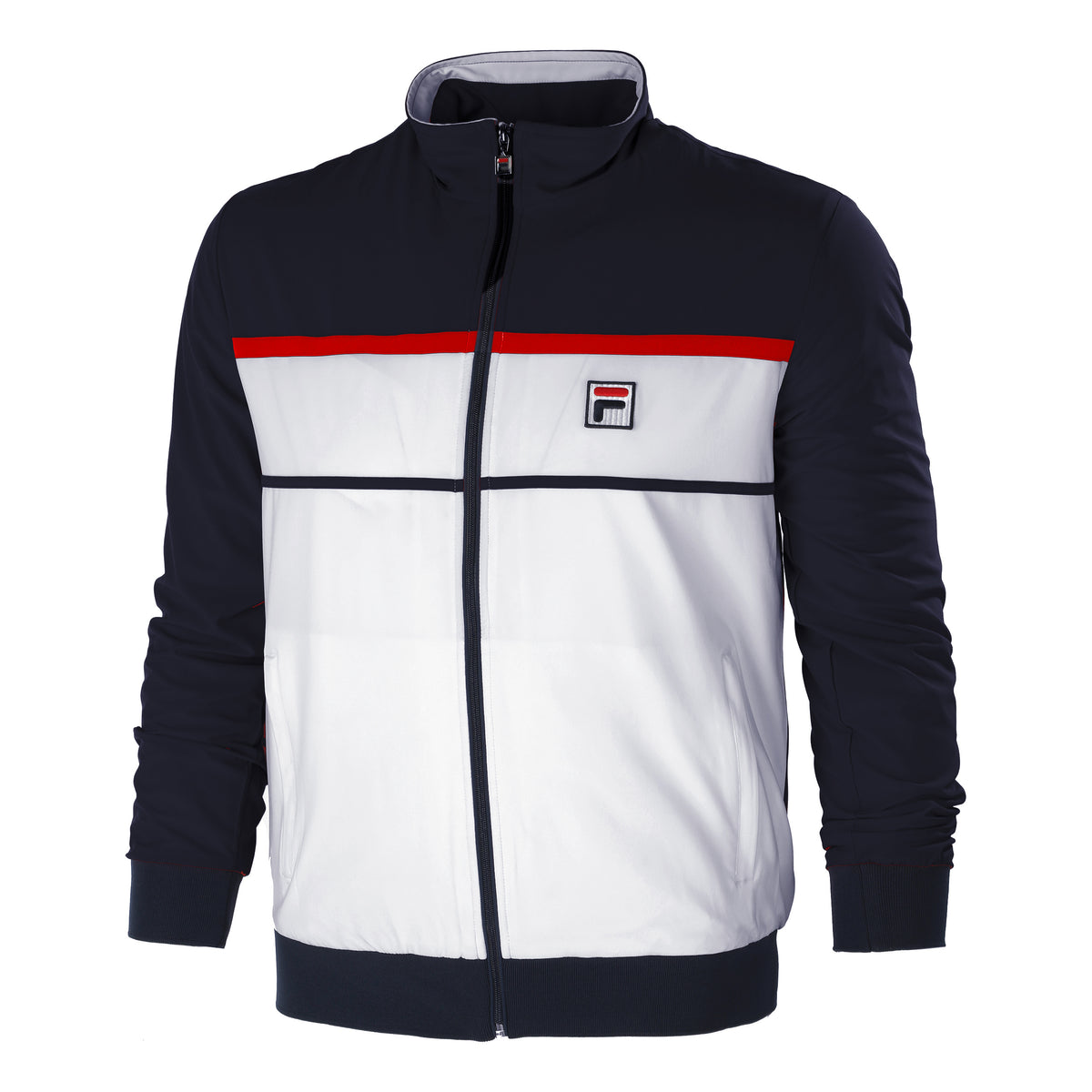 Fila Max Trainingsjack Heren - wit, donkerblauw