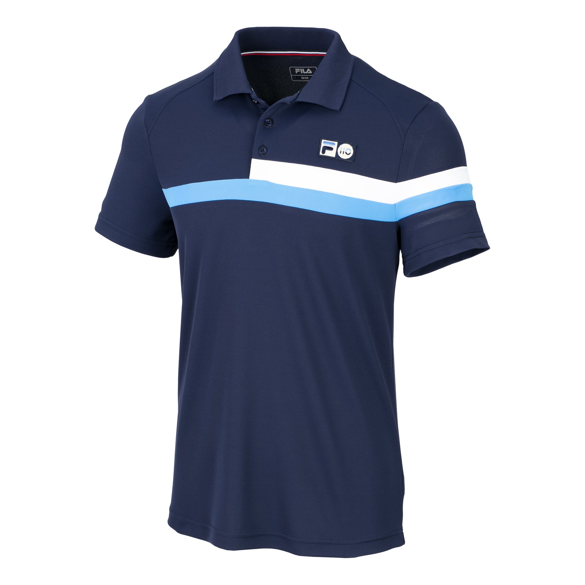 Fila Louie Polo Hommes - bleu foncé,
