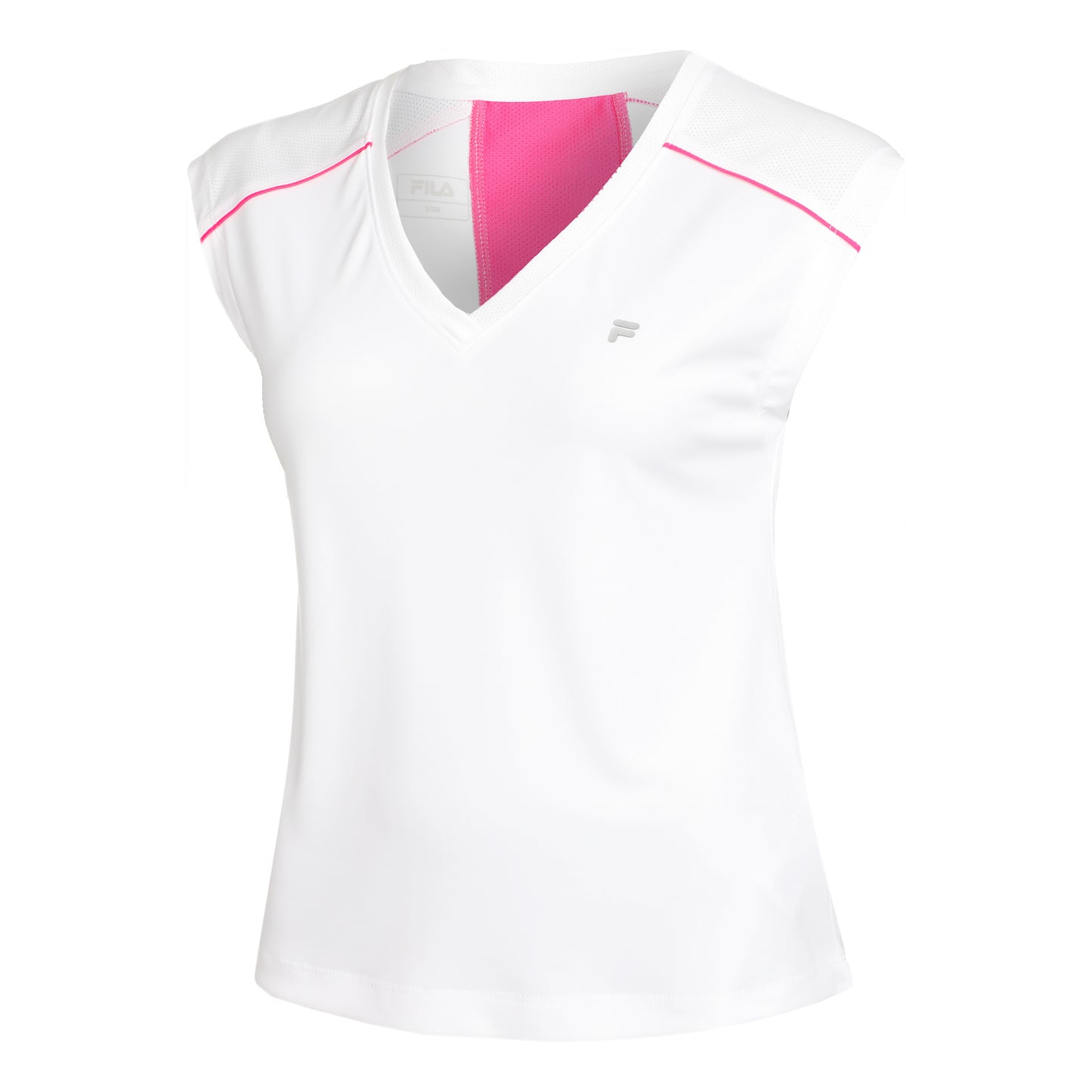 Fila Marlis T-shirt Dames - wit, pink