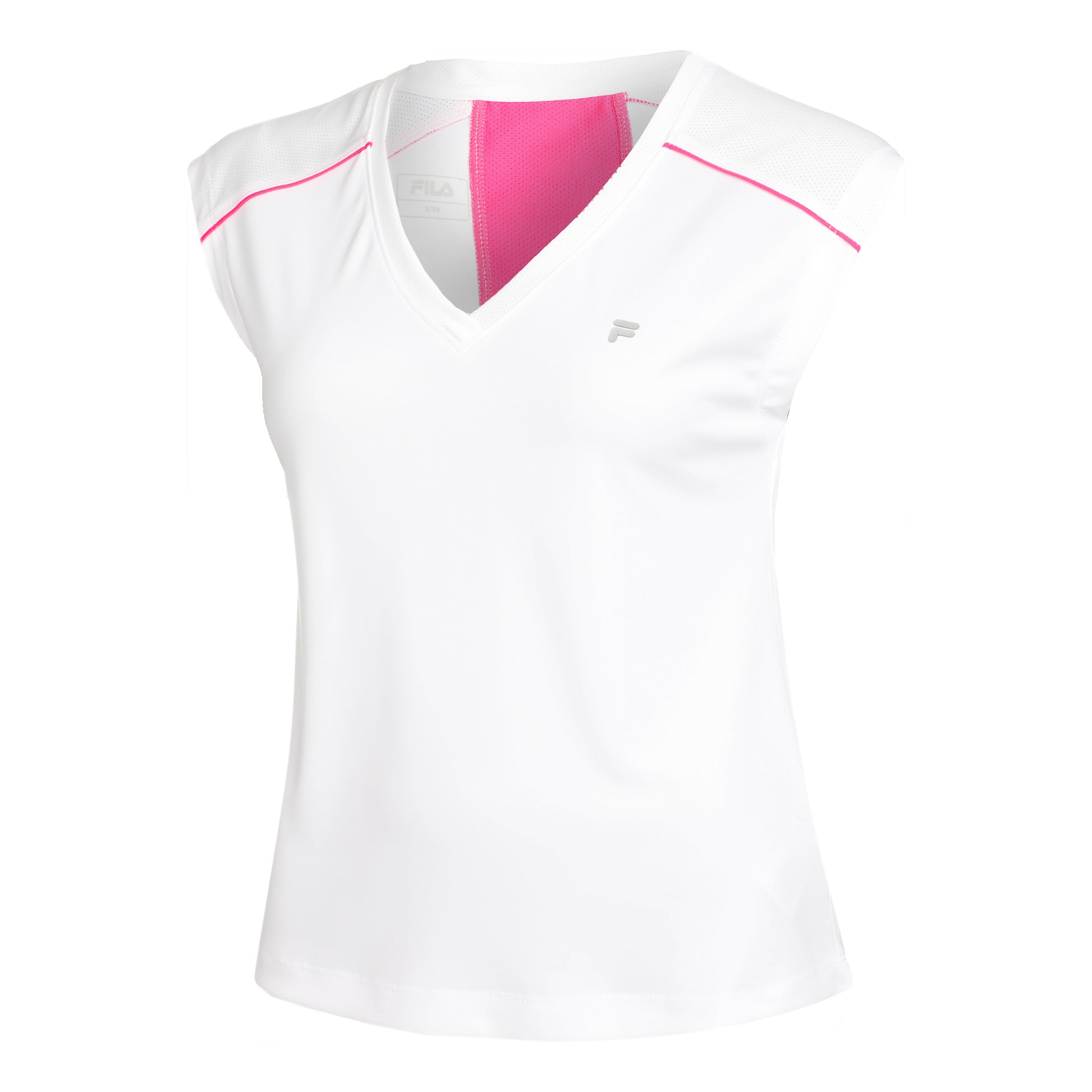 Fila Marlis T-shirt Dames - wit, pink
