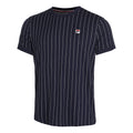 Stripes T-shirt Hommes - bleu foncé, blanc