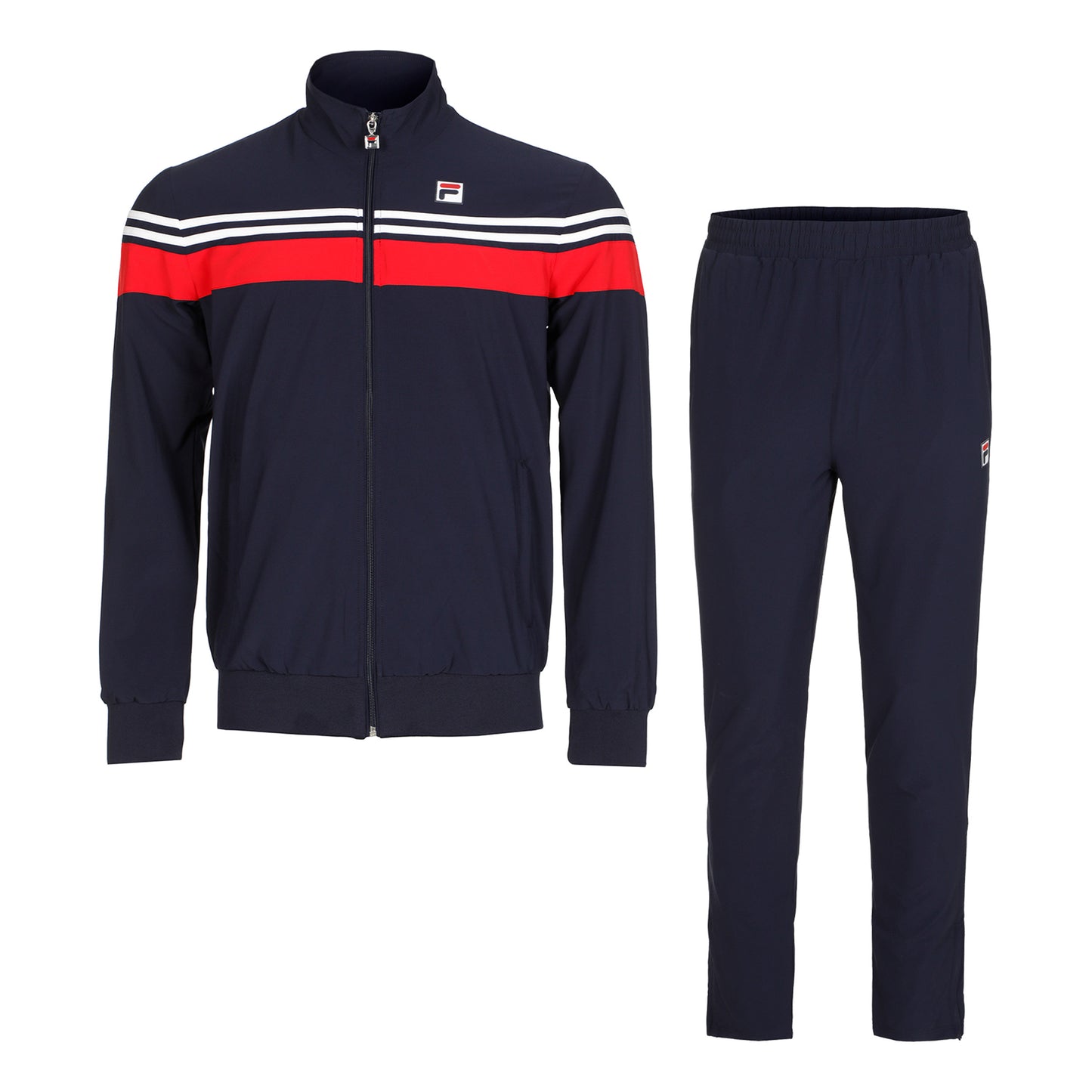 Fila Bruno Trainingspak Heren-Donkerblauw,Rood