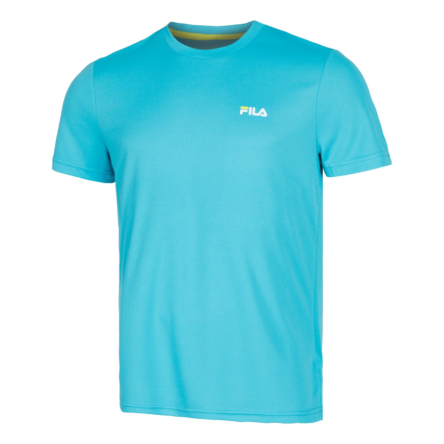 Fila Logo small T-shirt Hommes - turquoise, blanc
